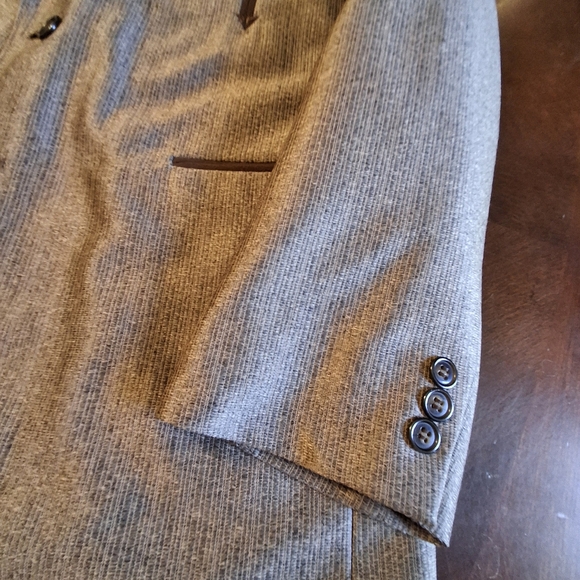 Circle S Dallas Tx Western Retro Boise Yoke Brown Sport Coat Jacket Men Size 44R - Picture 10 of 16